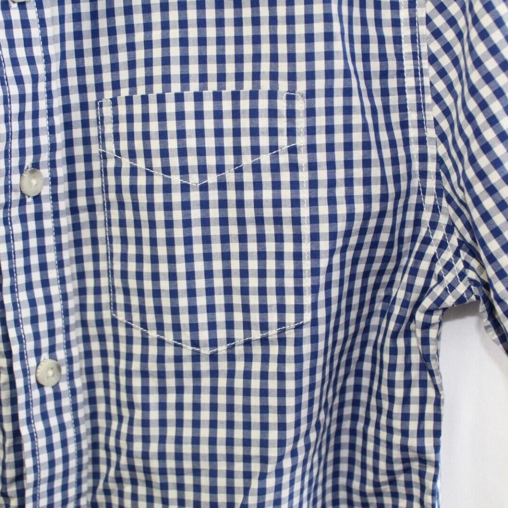 Superdry Mens Shirt  Medium short sleeved cotton blue check excellent stunning - Picture 12 of 13